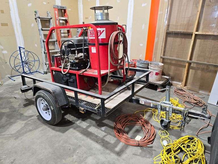 Trailer mounted Hotsy Pressure Washer Model# 1075BE image