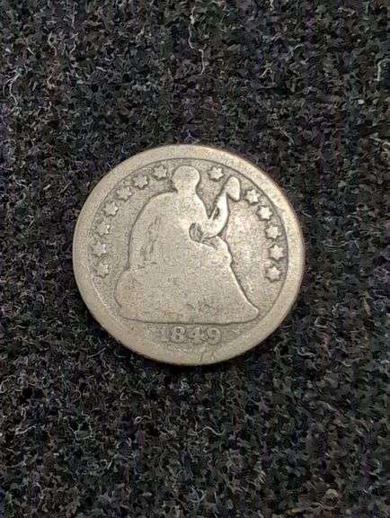 1849-O SEATED HALF DIME image