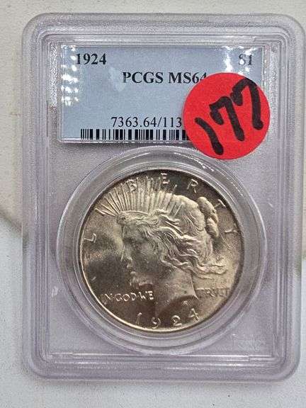 1924 Peace Silver Dollar PCGS MS64 image
