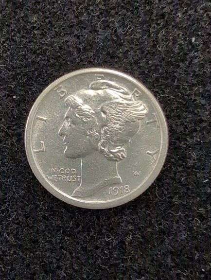 1918-S MERCURY DIME image