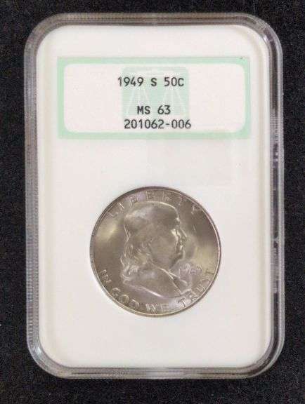 1949-S FRANKLIN HALF DOLLAR NCG-MS63 image