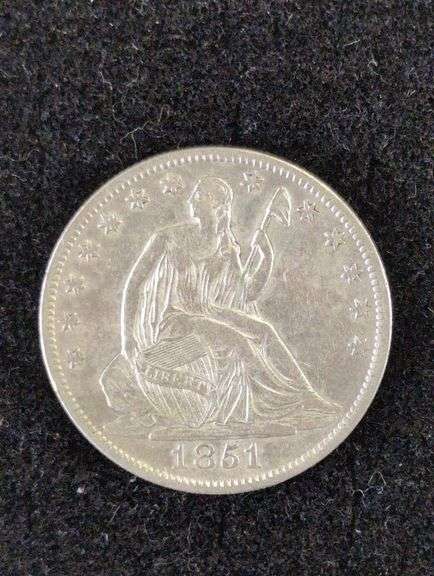 1851-O SEATED HALF DOLLAR image