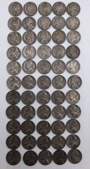 55 Jefferson Silver war nickels image