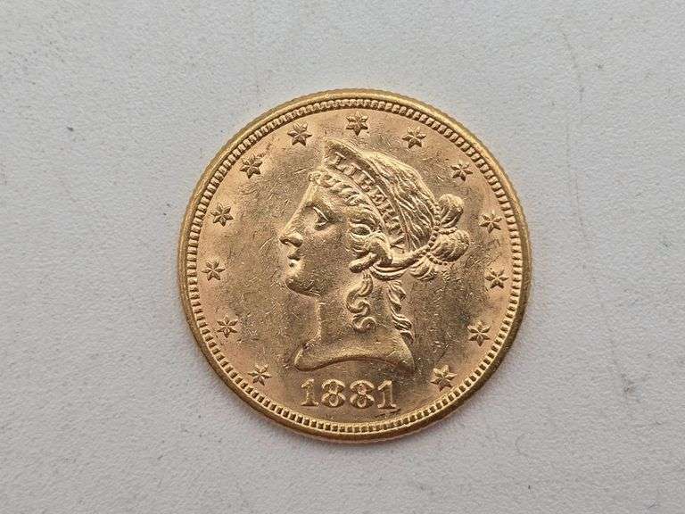 1881 Liberty $10.00 Gold Coin image