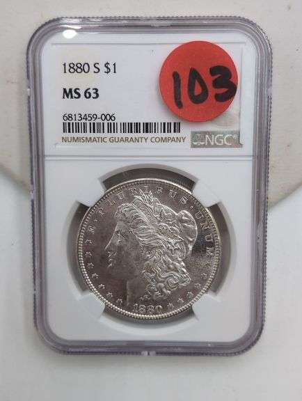 1880-S Morgan Silver Dollar NGC MS-63 image