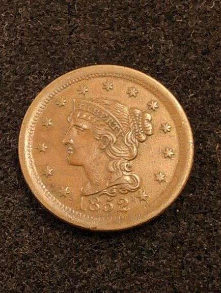 1852 LARGE CENT image