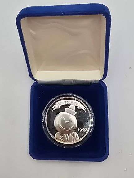 Jack in the box .999 fine silver round image