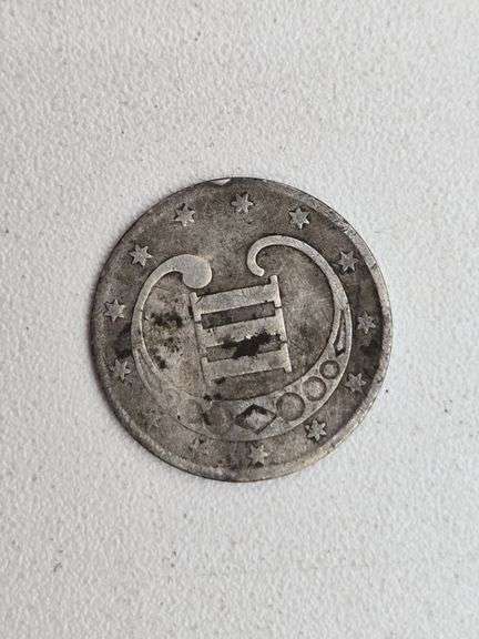 1851 3 cent silver image