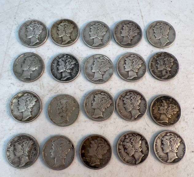 $2.00 Face Value Mercury Dimes image
