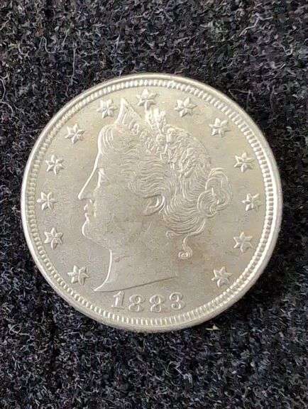 1883 LIBERTY "V" NICKEL NO CENTS image