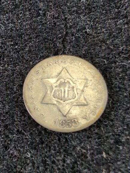 1853 3 CENT SILVER image