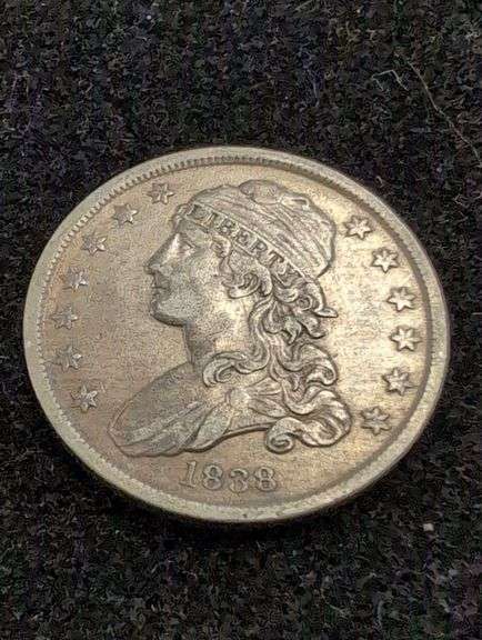 1838 BUST QUARTER image