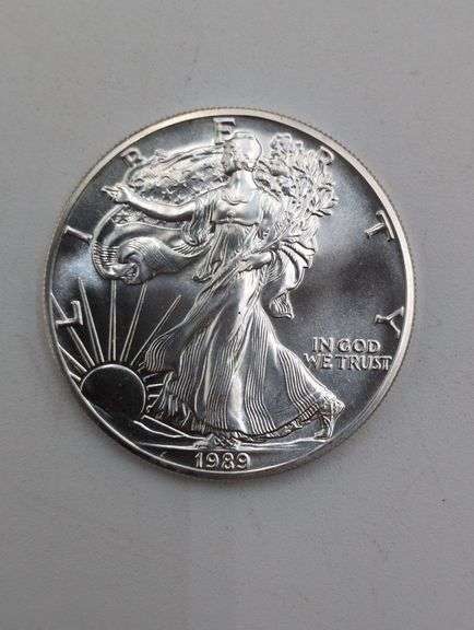 1989 one ounce American Silver Eagle image