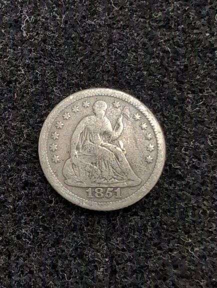 1851-0 SEATED HALF DIME image