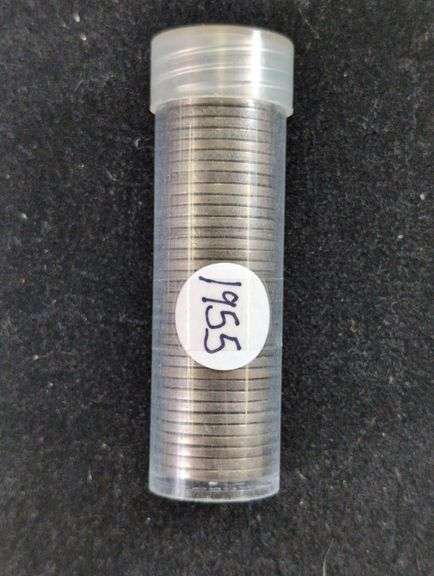 ROLL 1955-D UNCIRCULATED JEFFERSON NICKEL ROLLS image