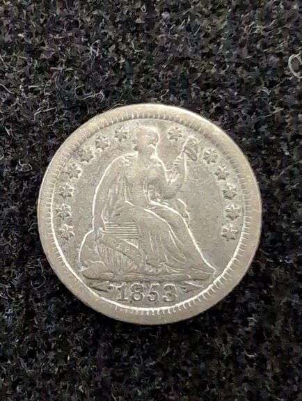 1853-O SEATED HALF DIME image