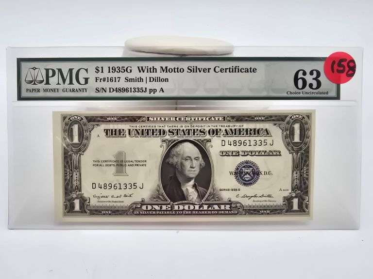Series of 1935 G With Motto PMG 63 image