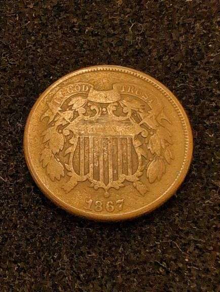1867 TWO CENT PIECE image