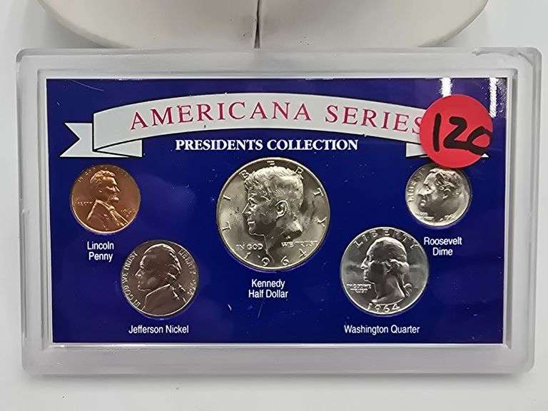 Americana President's Collection 5 piece with silver coins image