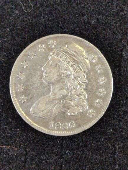 1836 LE BUST HALF DOLLAR image