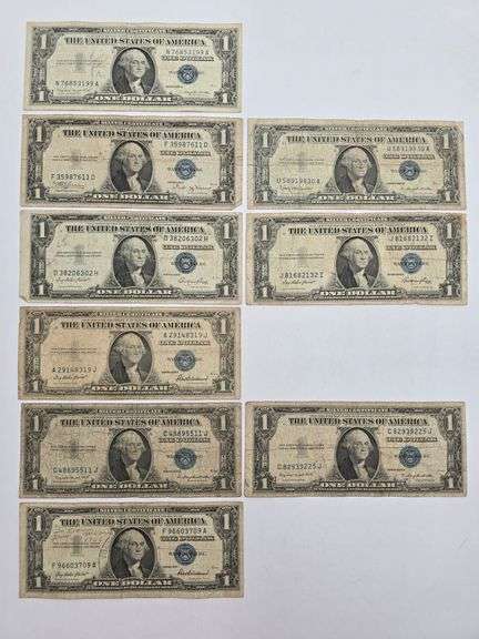 8 series of 1935 & 1$1.00 Silver Certificates image