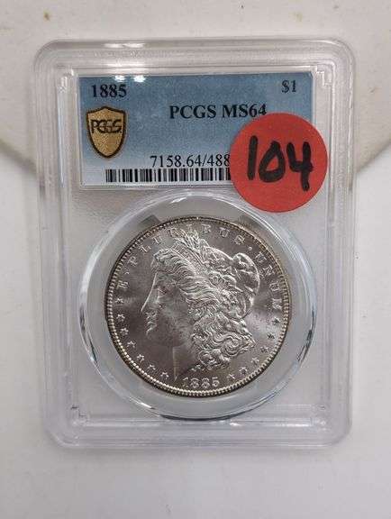 1885 Morgan Silver Dollar PCGS MS-64 image