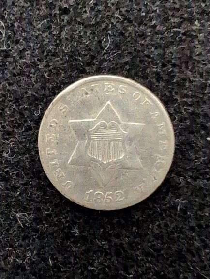 1852 3 CENT SILVER image