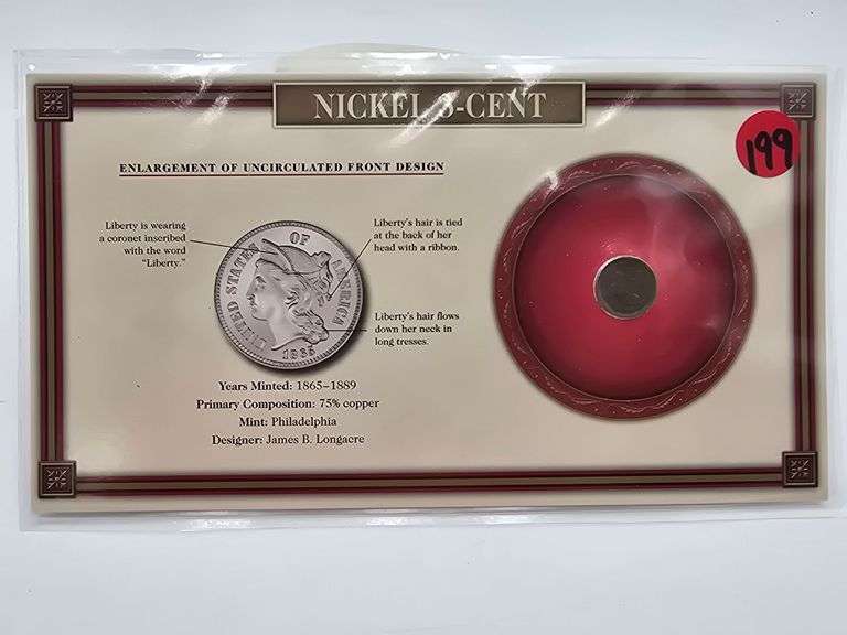 1869 3 cent nickel image