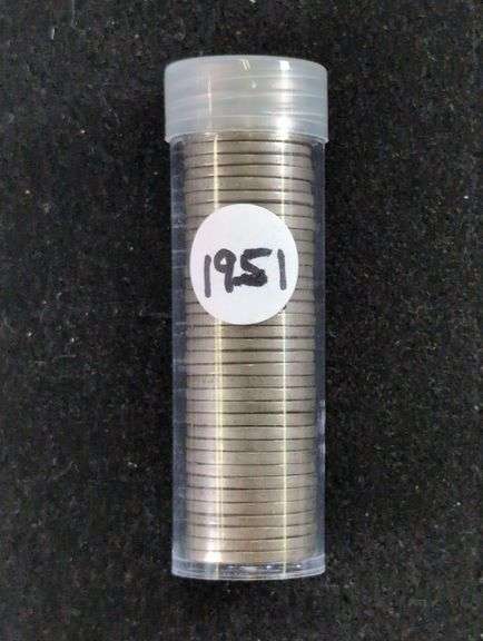1951 UNCIRCULATED JEFFERSON NICKEL ROLL image