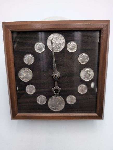 1964 Silver Coin Clock image
