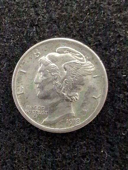 1918 MERCURY DIME image
