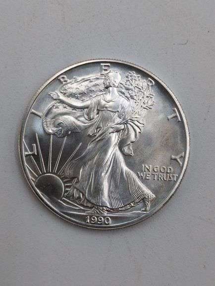 1990 one ounce American Silver Eagle image