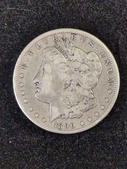 1890-CC MORGAN SILVER DOLLAR image