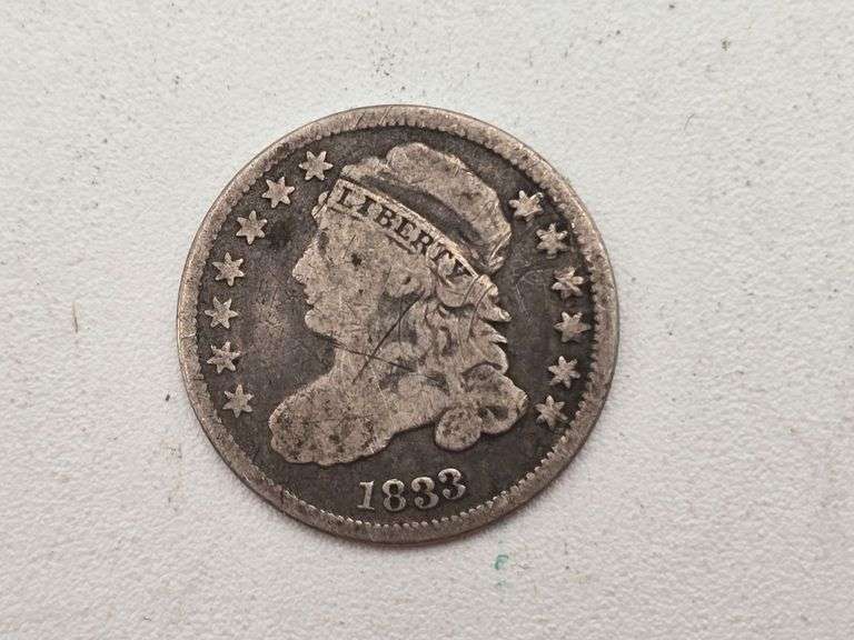 1833 Bust Dime image
