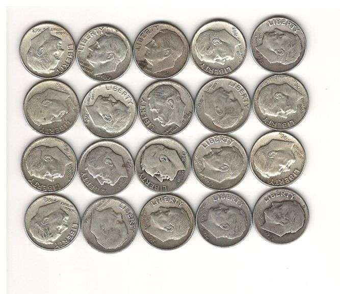 $2.00 Face Value Silver Roosevelt Dimes image