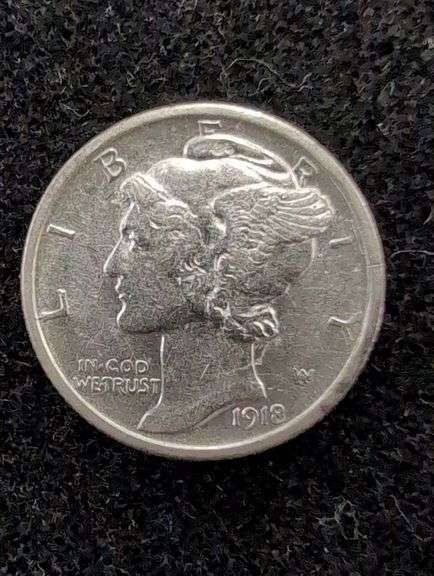 1918-D MERCURY DIME image