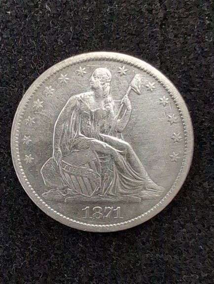1871-S SEATED HALF DOLLAR image