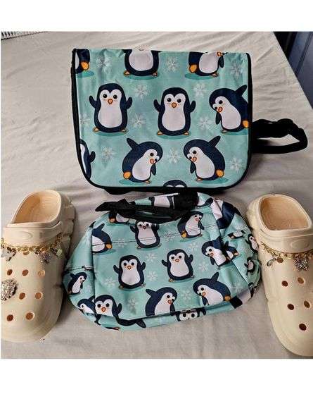 Penguin Backpack with Child's Bling Slip-on