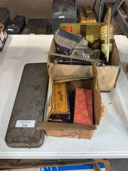 Tools Including Armstrong Tool Holders and Metal Tool Box image
