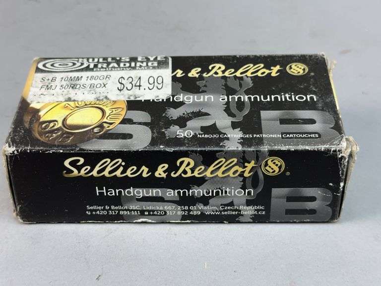 Sellier & Bellot 10mm Auto 180gr FMJ Handgun Ammunition (Full Box) image