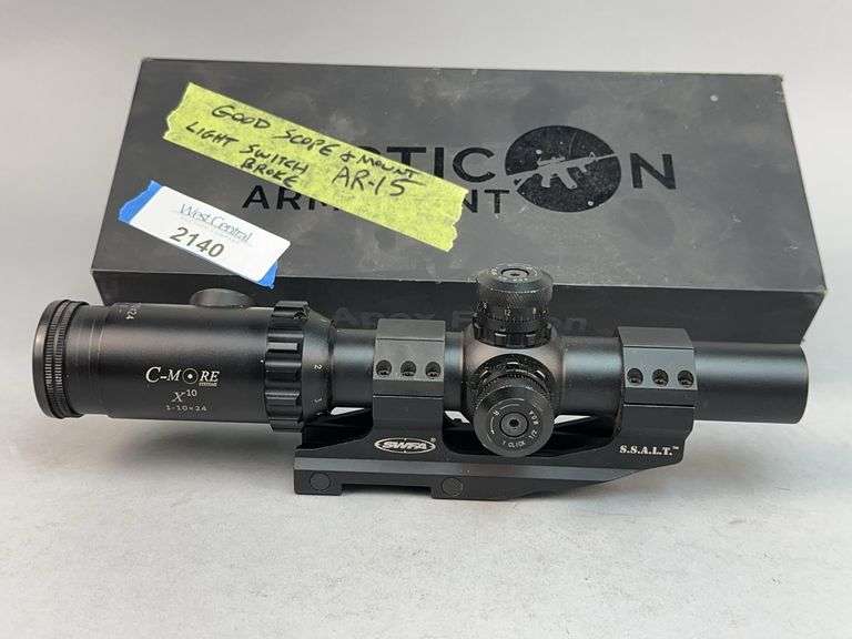 C-More Systems X-10 Scope with SWFA S.S.A.L.T. Mount image