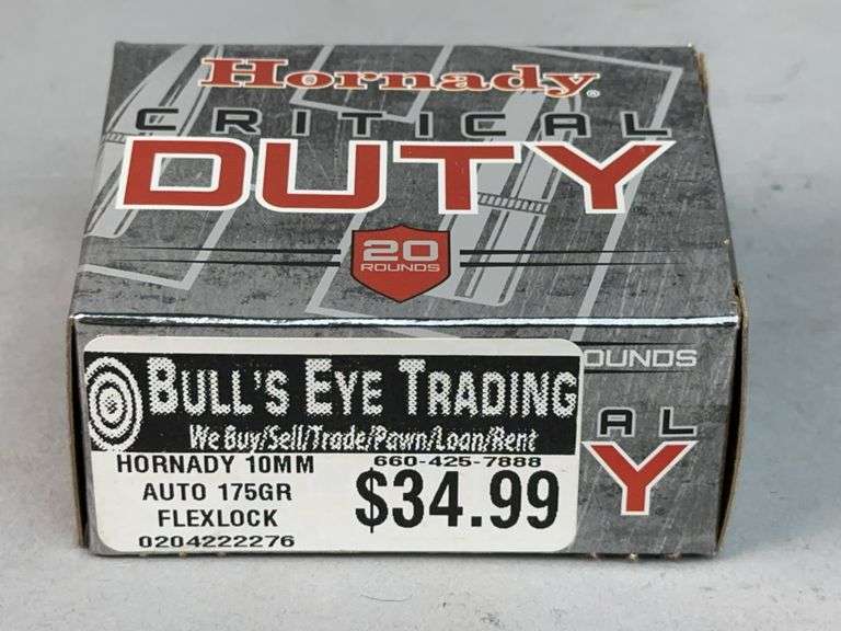 Hornady Critical Duty 10mm Auto 175gr FlexLock Ammunition, 20 Rounds image