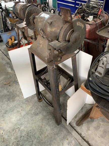 Millers Falls Ball Bearing A.C. Grinder Model 77S with Stand and Tools image