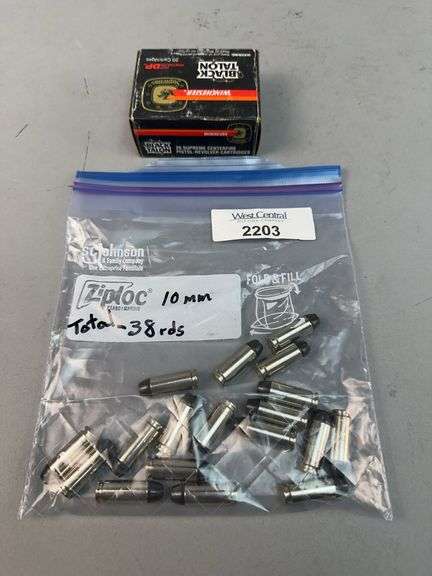 Winchester Black Talon 10mm Ammunition - 58 Rounds Total image