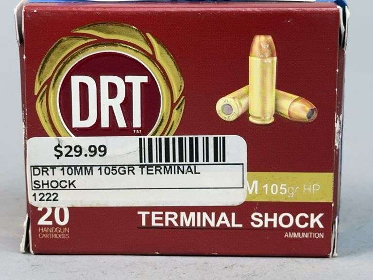 DRT 10mm 105gr HP Terminal Shock Ammunition image