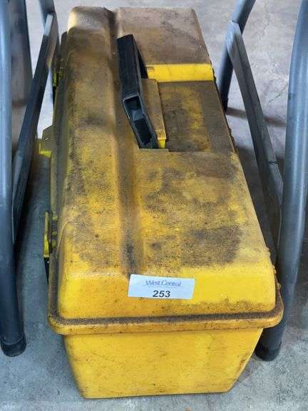 Yellow Toolbox with Various Tools image