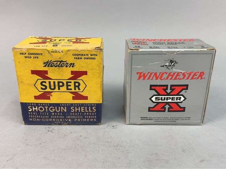 Western & Winchester Super X Shotgun Shell Boxes image