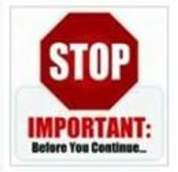 Important Information