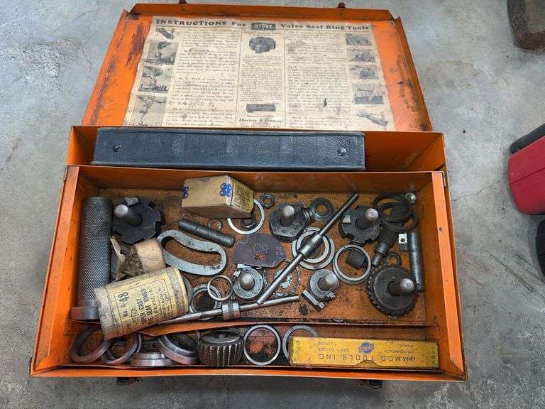 Sioux Valve Seat Ring Tool Set in Metal Toolbox image
