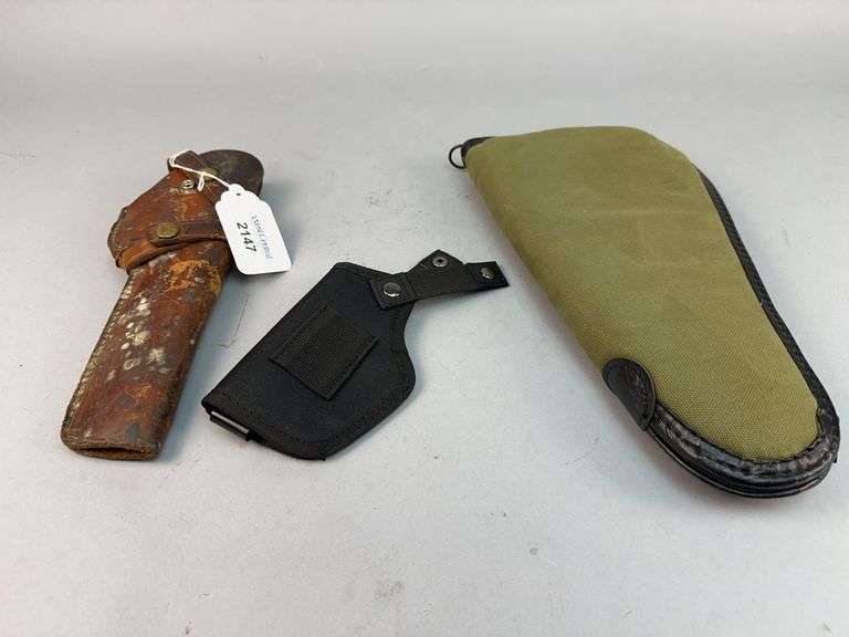 Lot of Three Holsters: Brauer Bros. Leather Holster and Two Others image